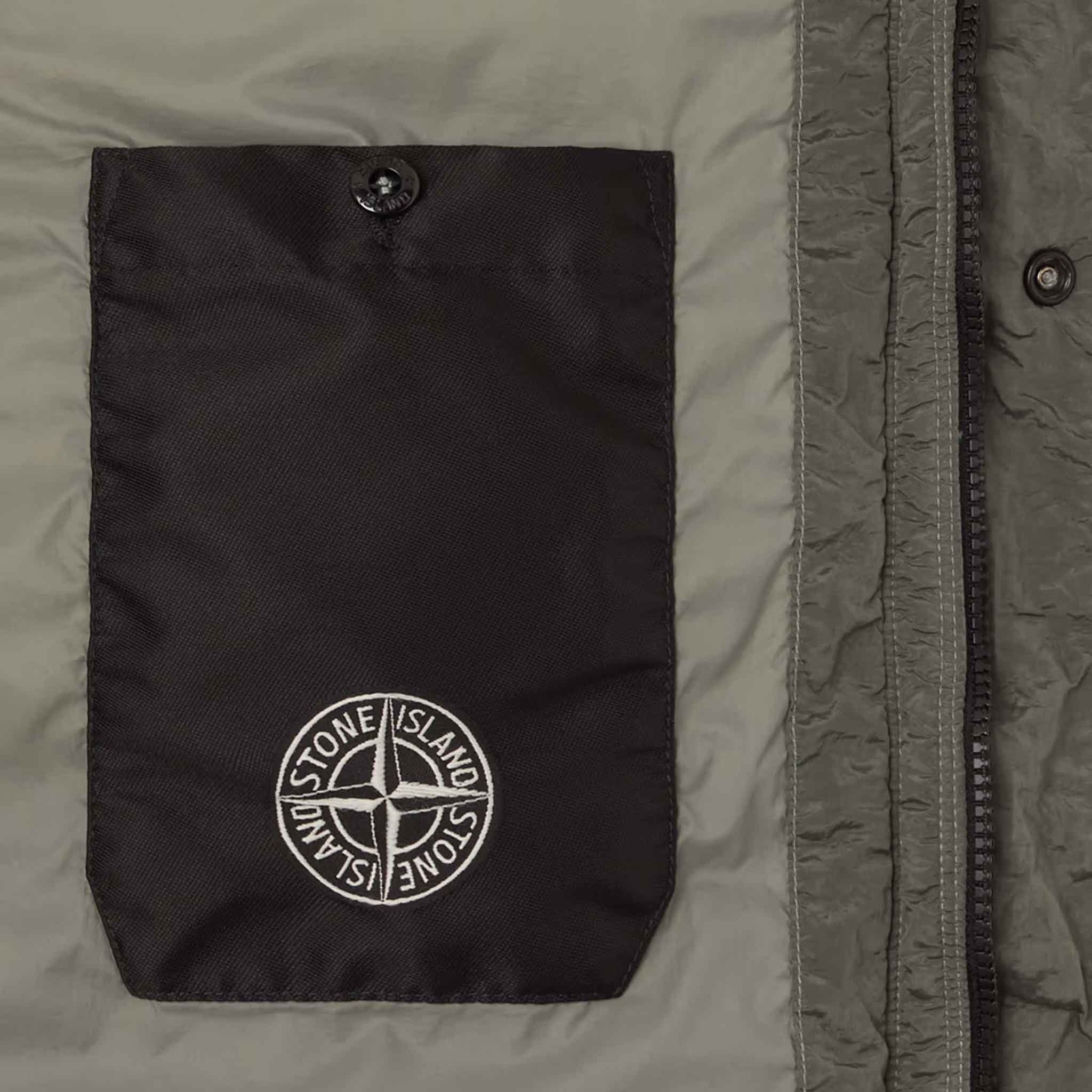 Stone Island Nylon Metal Econyl Down Jacket in Musk GreenCoats & JacketsStone IslandDPUS Designer OutletSStone Island Nylon Metal Econyl Down Jacket in Musk Green