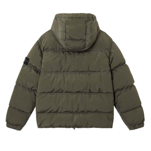 Stone Island Nylon Metal Econyl Down Jacket in Musk GreenCoats & JacketsStone IslandDPUS Designer OutletSStone Island Nylon Metal Econyl Down Jacket in Musk Green