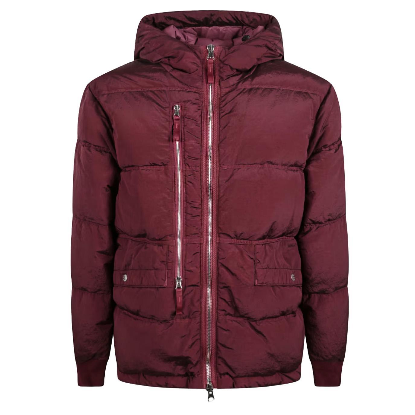 Stone Island Nylon Metal Hooded Down Parka in Dark BurgundyCoats & JacketsStone IslandDPUS Designer Outlet8053813474539SStone Island Nylon Metal Hooded Down Parka in Dark Burgundy