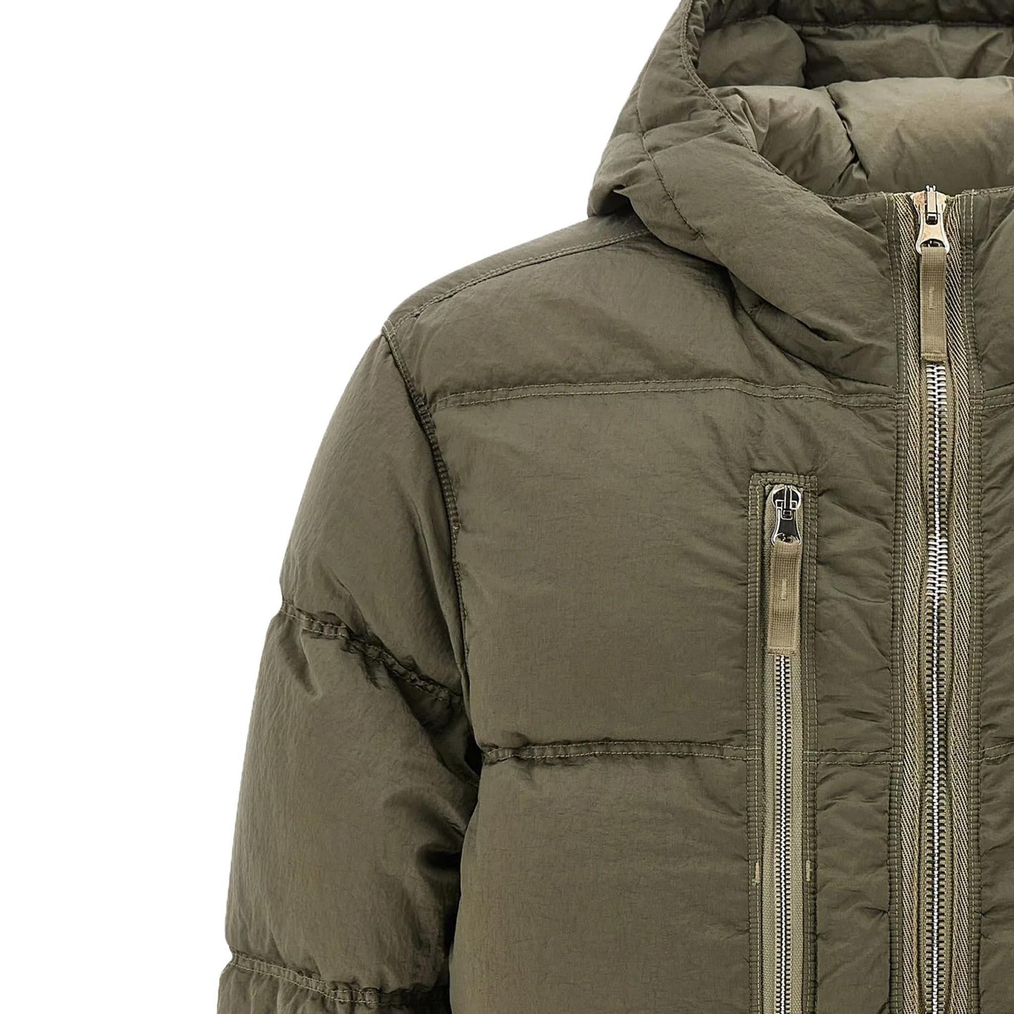 Stone Island Nylon Metal Hooded Down Parka in Military GreenCoats & JacketsDPUS Designer OutletDPUS Designer Outlet8053813453510MStone Island Nylon Metal Hooded Down Parka in Military Green