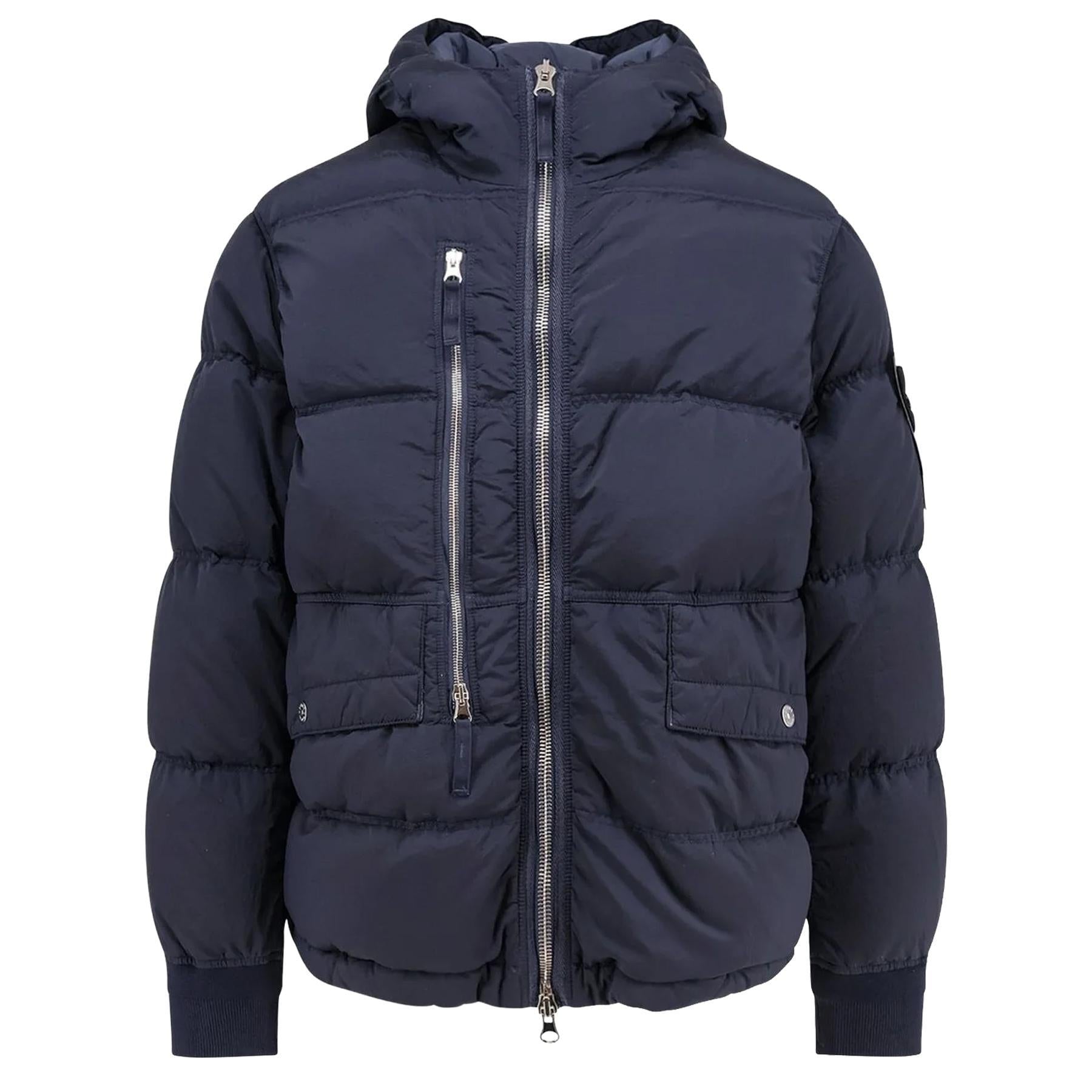 Stone Island Nylon Metal Hooded Down Parka in NavyCoats & JacketsStone IslandDPUS Designer Outlet8053813451462LStone Island Nylon Metal Hooded Down Parka in Navy
