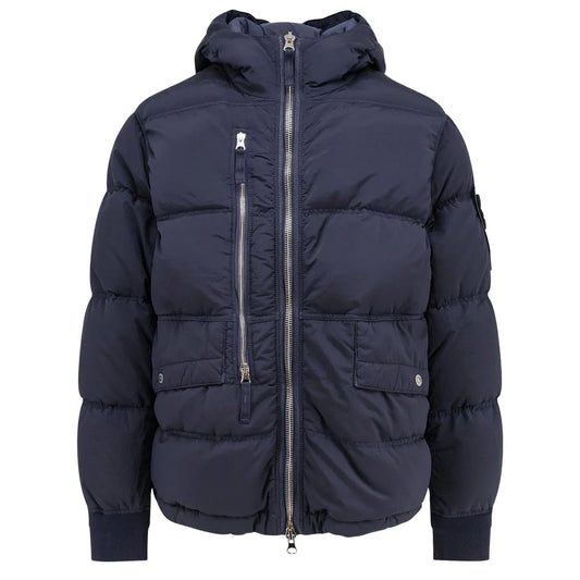 Stone Island Nylon Metal Hooded Down Parka in NavyCoats & JacketsStone IslandDPUS Designer Outlet8053813451462LStone Island Nylon Metal Hooded Down Parka in Navy