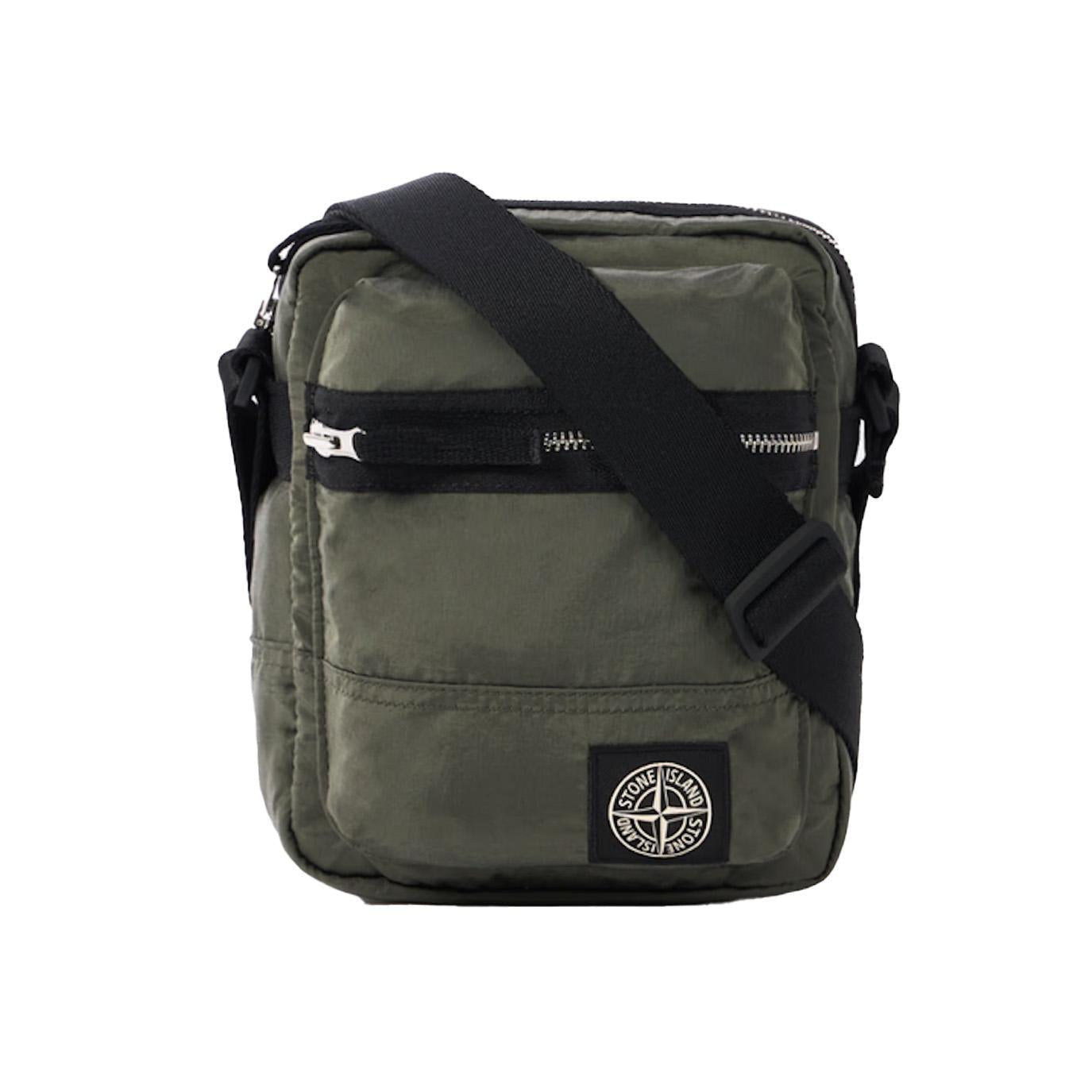 Stone Island Nylon Metal Pouch Bag in Musk GreenBagsStone IslandDPUS Designer Outlet8053813459987Stone Island Nylon Metal Pouch Bag in Musk Green