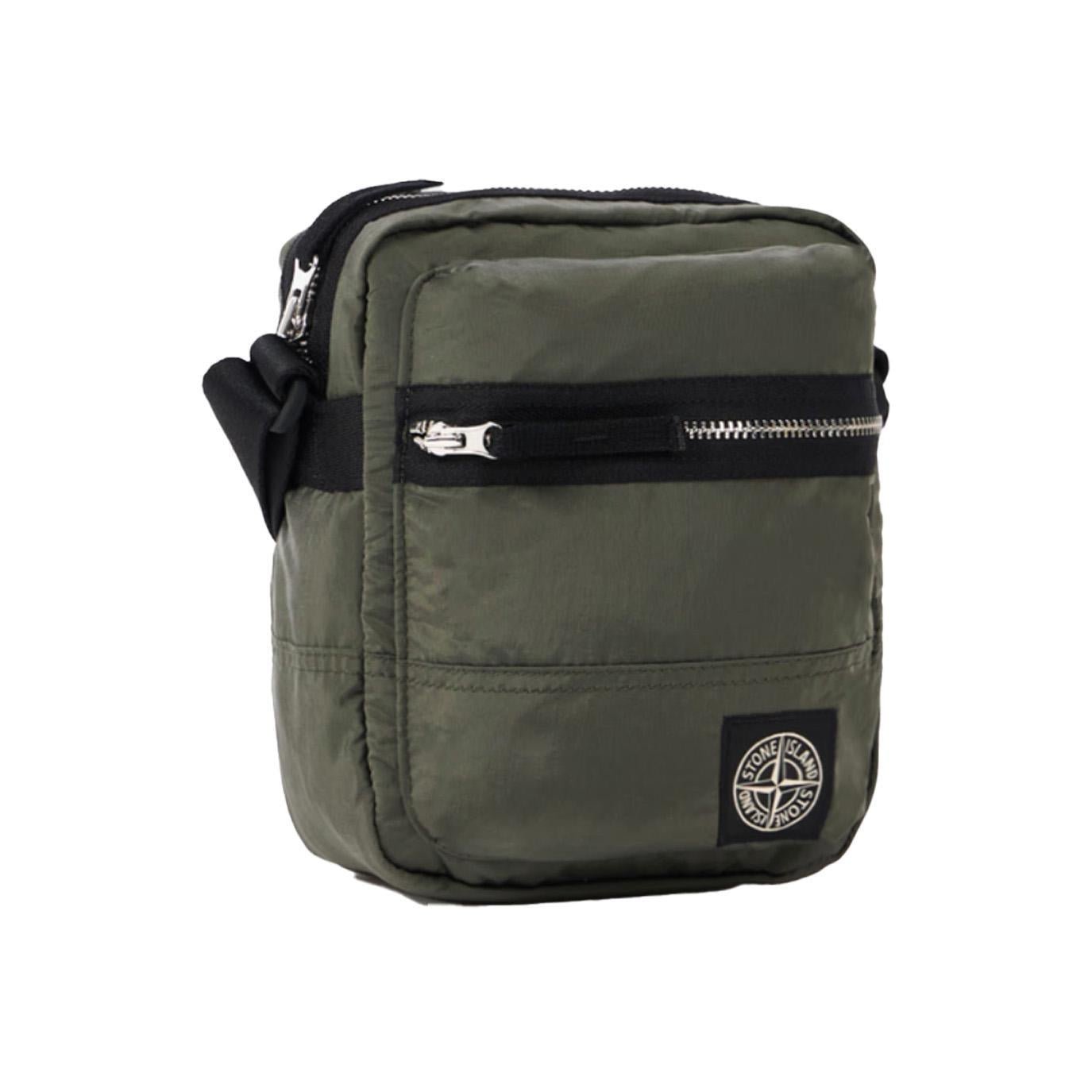 Stone Island Nylon Metal Pouch Bag in Musk GreenBagsStone IslandDPUS Designer Outlet8053813459987Stone Island Nylon Metal Pouch Bag in Musk Green