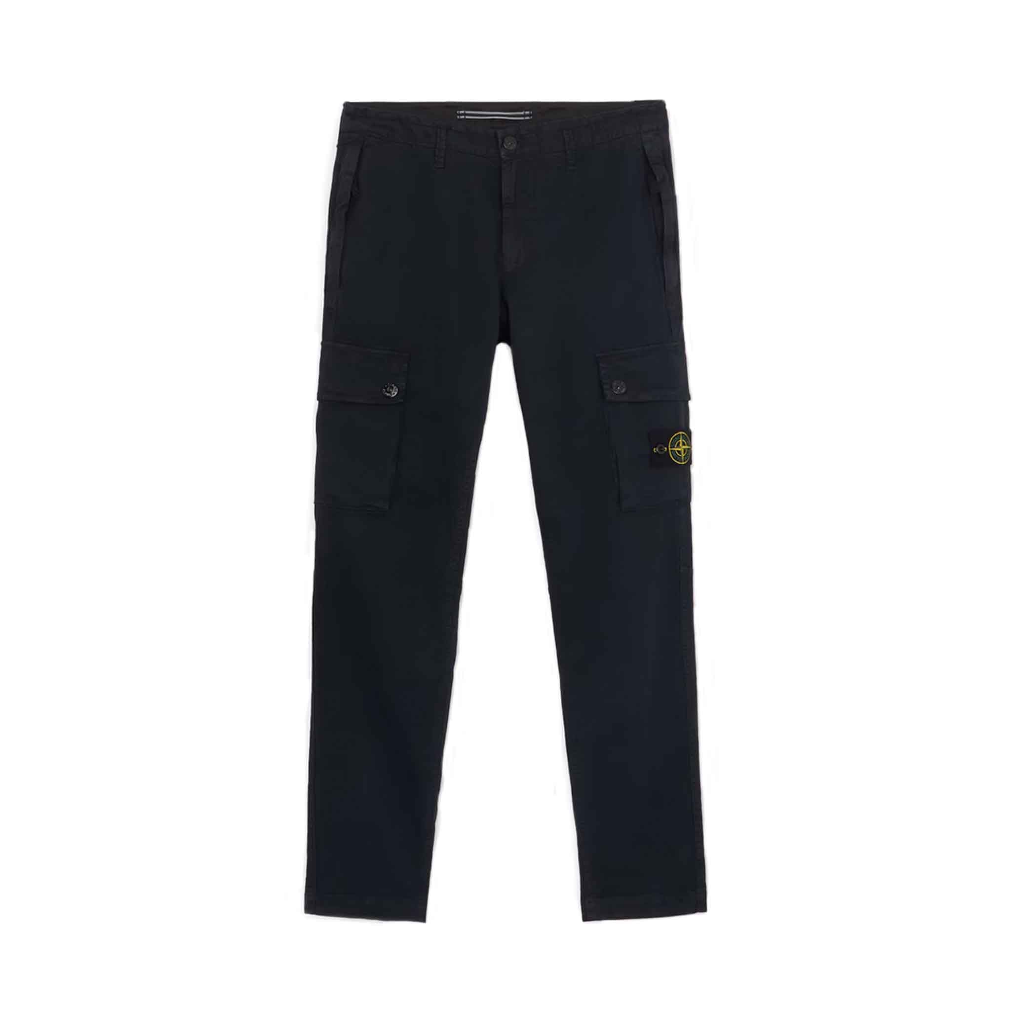 Stone Island 'Old' Effect Slim Fit Cargo Pants in Navy BlueTrousersStone IslandDPUS805624607331730Stone Island 'Old' Effect Slim Fit Cargo Pants in Navy Blue