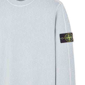 Stone Island 'Old Treatment' Crewneck Sweatshirt in Sky BlueSweatshirtsStone IslandDPUSSStone Island 'Old Treatment' Crewneck Sweatshirt in Sky Blue