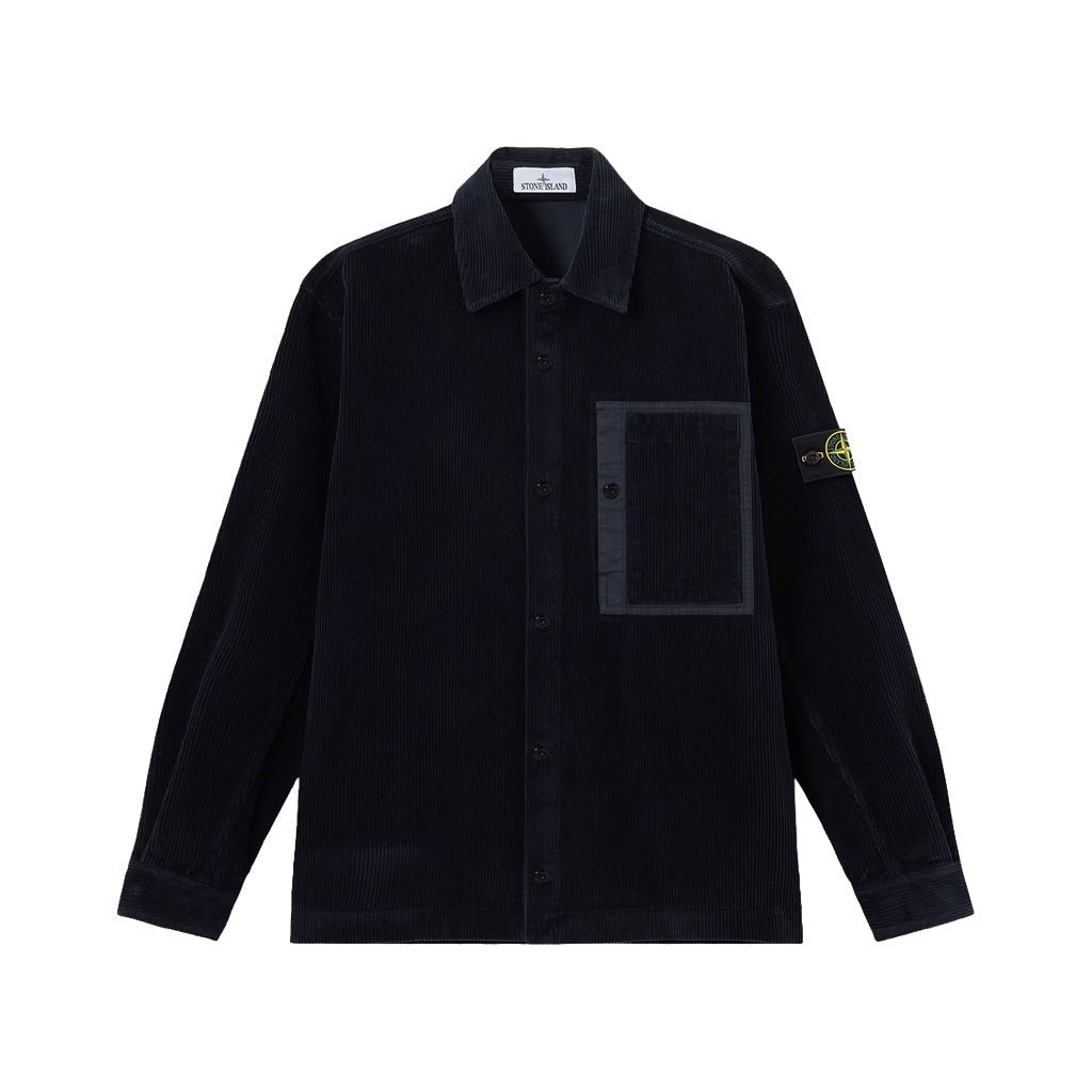 [Stone Island] Organic Cotton Corduroy 800 OvershirtOvershirtStone IslandDPUS Designer OutletL2S151200016-S0212-V0020-M8053819109749Navy BlueM[Stone Island] Organic Cotton Corduroy 800 Overshirt
