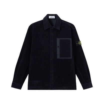 [Stone Island] Organic Cotton Corduroy 800 OvershirtOvershirtStone IslandDPUS Designer OutletL2S151200016-S0212-V0020-M8053819109749Navy BlueM[Stone Island] Organic Cotton Corduroy 800 Overshirt