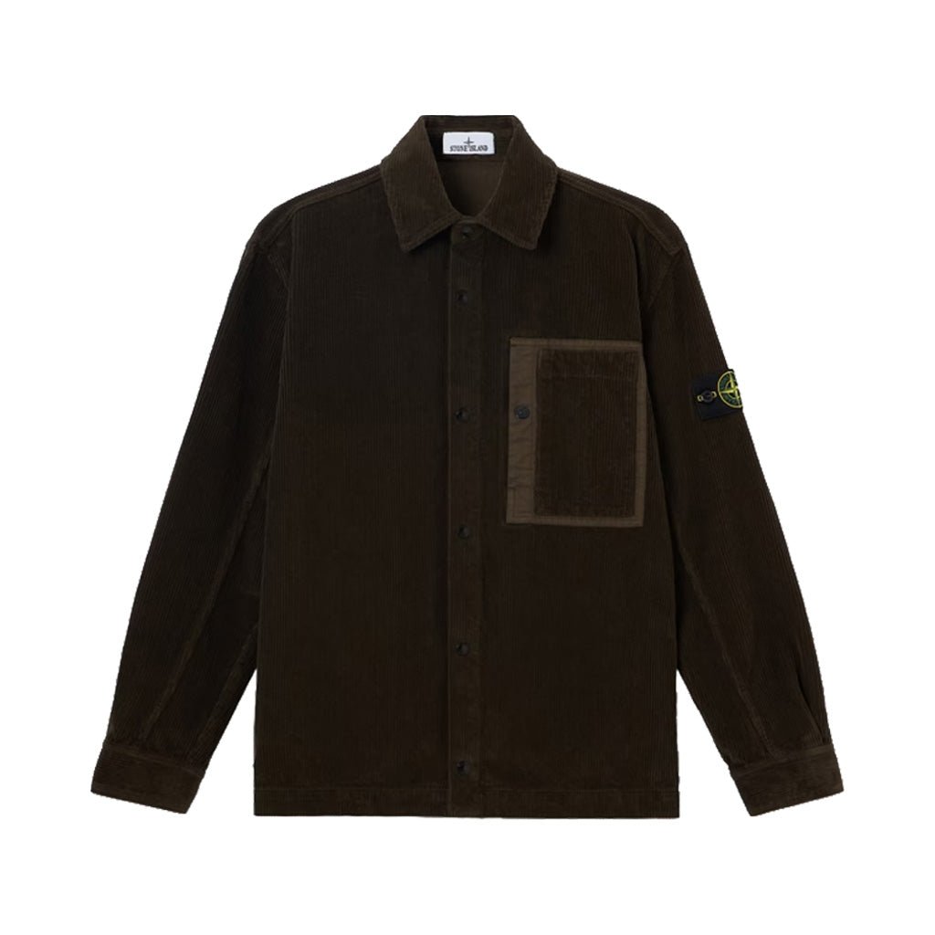 [Stone Island] Organic Cotton Corduroy 800 OvershirtOvershirtStone IslandDPUS Designer OutletL2S151200016-S0212-V0078-M8053819109817Coal GreyM[Stone Island] Organic Cotton Corduroy 800 Overshirt