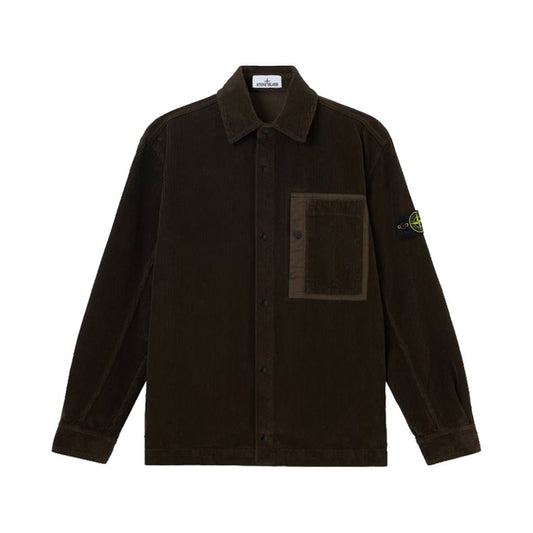 [Stone Island] Organic Cotton Corduroy 800 OvershirtOvershirtStone IslandDPUS Designer OutletL2S151200016-S0212-V0078-M8053819109817Coal GreyM[Stone Island] Organic Cotton Corduroy 800 Overshirt