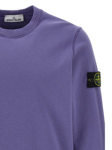 Stone Island Organic Cotton Fleece Crewneck Sweatshirt in LavenderSweatshirtsStone IslandDPUS Designer Outlet8050592807473SStone Island Organic Cotton Fleece Crewneck Sweatshirt in Lavender