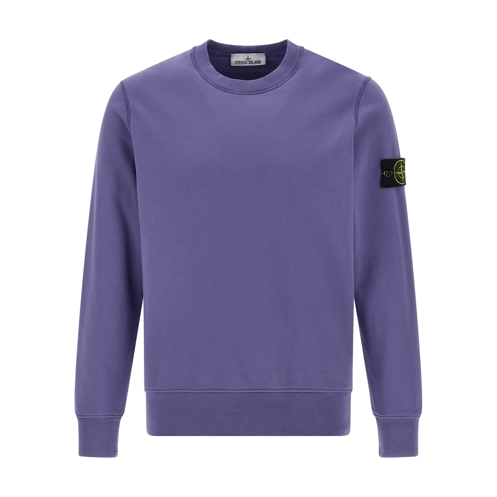Stone Island Organic Cotton Fleece Crewneck Sweatshirt in LavenderSweatshirtsStone IslandDPUS Designer Outlet8050592807473SStone Island Organic Cotton Fleece Crewneck Sweatshirt in Lavender