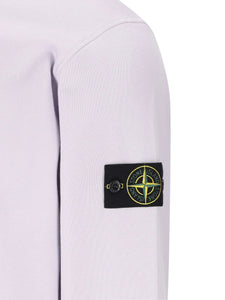 Stone Island Organic Cotton Fleece Crewneck Sweatshirt in LilacSweatshirtsStone IslandDPUS Designer Outlet8050592835391SStone Island Organic Cotton Fleece Crewneck Sweatshirt in Lilac