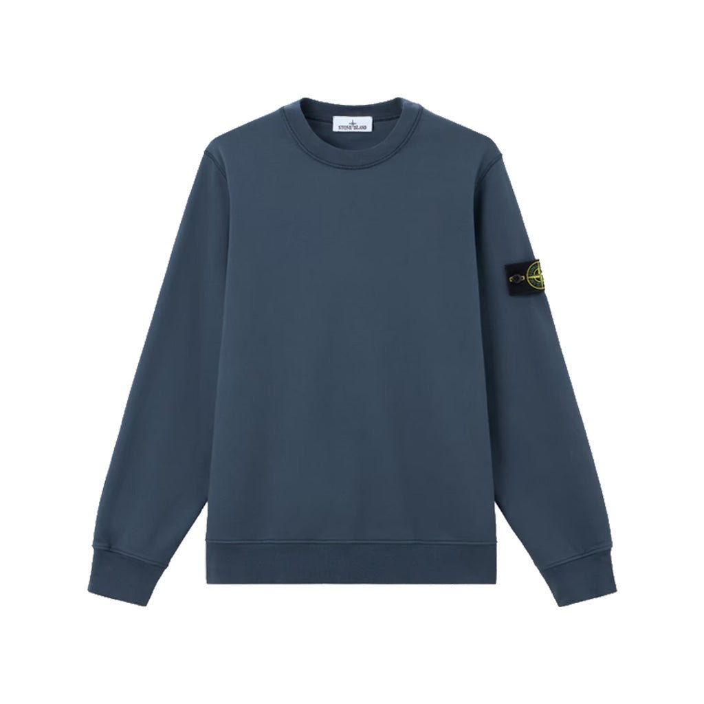 [Stone Island] Organic Cotton Fleece Crewneck SweatshirtSweatshirtsStone IslandDPUS Designer OutletL2S156100060-S0051-V002E-SSlate BlueS[Stone Island] Organic Cotton Fleece Crewneck Sweatshirt