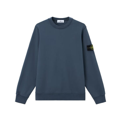 [Stone Island] Organic Cotton Fleece Crewneck SweatshirtSweatshirtsStone IslandDPUS Designer OutletL2S156100060-S0051-V002E-SSlate BlueS[Stone Island] Organic Cotton Fleece Crewneck Sweatshirt