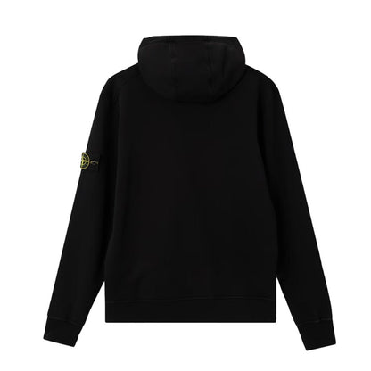 [Stone Island] Organic Cotton Fleece, Garment Dyed Hoodie SweaterHoodies & Zip - UpsStone IslandDPUS Designer Outlet8053819275604BlackS[Stone Island] Organic Cotton Fleece, Garment Dyed Hoodie Sweater