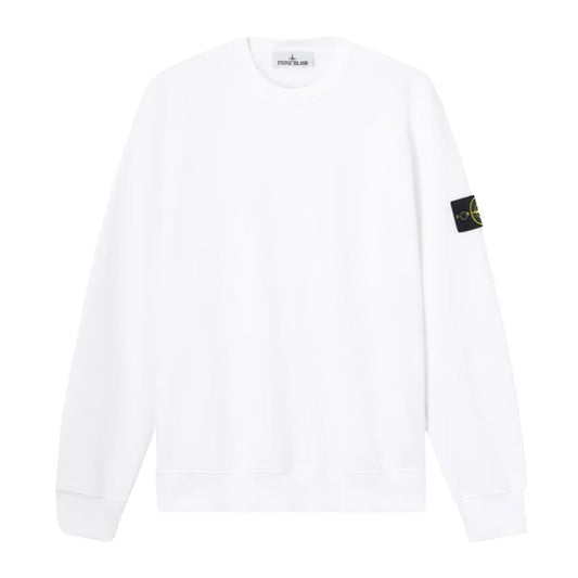[Stone Island] Organic Cotton Fleece Garment Dyed SweatshirtSweatshirtsStone IslandDPUS Designer Outlet8053819077598White3XL[Stone Island] Organic Cotton Fleece Garment Dyed Sweatshirt