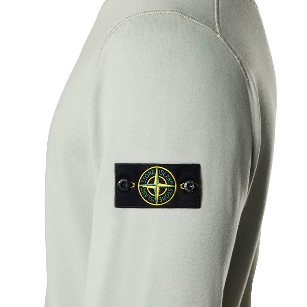 [Stone Island] Organic Cotton Fleece Garment Dyed SweatshirtSweatshirtsStone IslandDPUS Designer OutletSage GreenXS[Stone Island] Organic Cotton Fleece Garment Dyed Sweatshirt