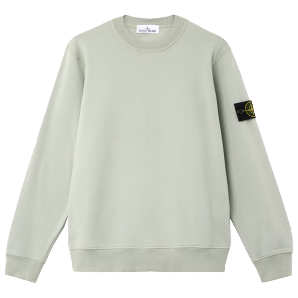 [Stone Island] Organic Cotton Fleece Garment Dyed SweatshirtSweatshirtsStone IslandDPUS Designer OutletSage GreenXS[Stone Island] Organic Cotton Fleece Garment Dyed Sweatshirt