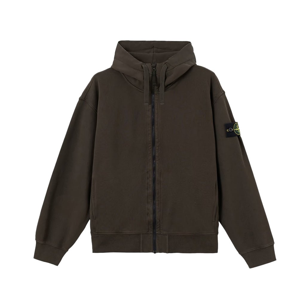 [Stone Island] Organic Cotton Fleece Oversized Zip-Up HoodieHoodies & Zip-UpsStone IslandDPUS Designer OutletL2S156100009-S0051-V0078-SCoal GreyS[Stone Island] Organic Cotton Fleece Oversized Zip-Up Hoodie