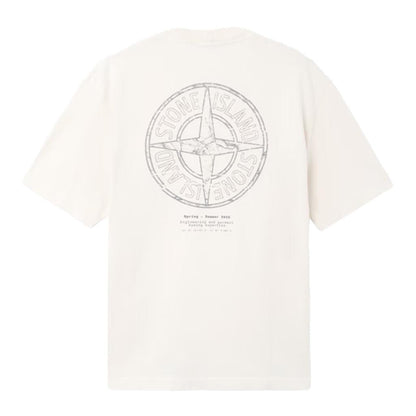 Stone Island Organic Cotton Jersey 'Stone' Print Garment Dyed T-ShirtT-ShirtsStone IslandDPUS Designer Outlet015499924751Sky BlueSStone Island Organic Cotton Jersey 'Stone' Print Garment Dyed T-Shirt