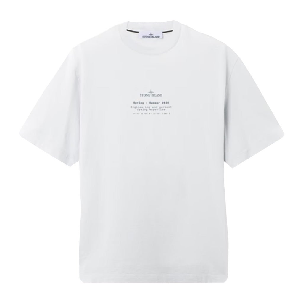 [Stone Island] Organic Cotton Jersey 'Stone' Print Garment Dyed T-ShirtT-ShirtsStone IslandDPUS Designer Outlet0154999247518053819124889Sky BlueS[Stone Island] Organic Cotton Jersey 'Stone' Print Garment Dyed T-Shirt