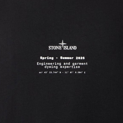 [Stone Island] Organic Cotton Jersey 'Stone' Print Garment Dyed T-ShirtT-ShirtStone IslandDPUS Designer OutletBlackS[Stone Island] Organic Cotton Jersey 'Stone' Print Garment Dyed T-Shirt