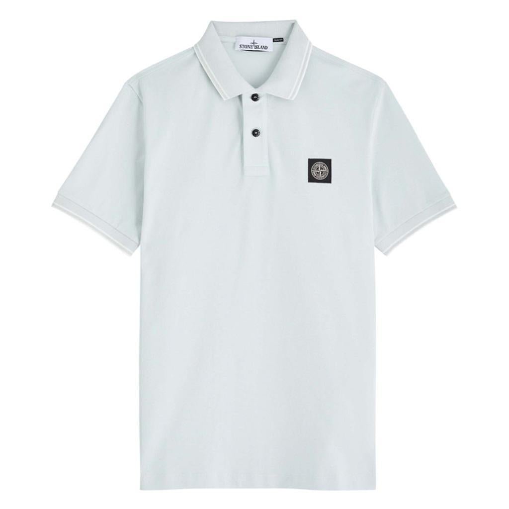 Stone Island Organic Cotton Piqué Short Sleeve PoloT-ShirtsStone IslandDPUS Designer Outlet0154968704028053819422152Sky BlueSStone Island Organic Cotton Piqué Short Sleeve Polo