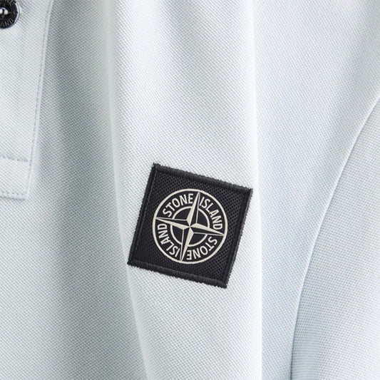 Stone Island Organic Cotton Piqué Short Sleeve PoloT-ShirtsStone IslandDPUS Designer Outlet0154968704028053819422152Sky BlueSStone Island Organic Cotton Piqué Short Sleeve Polo
