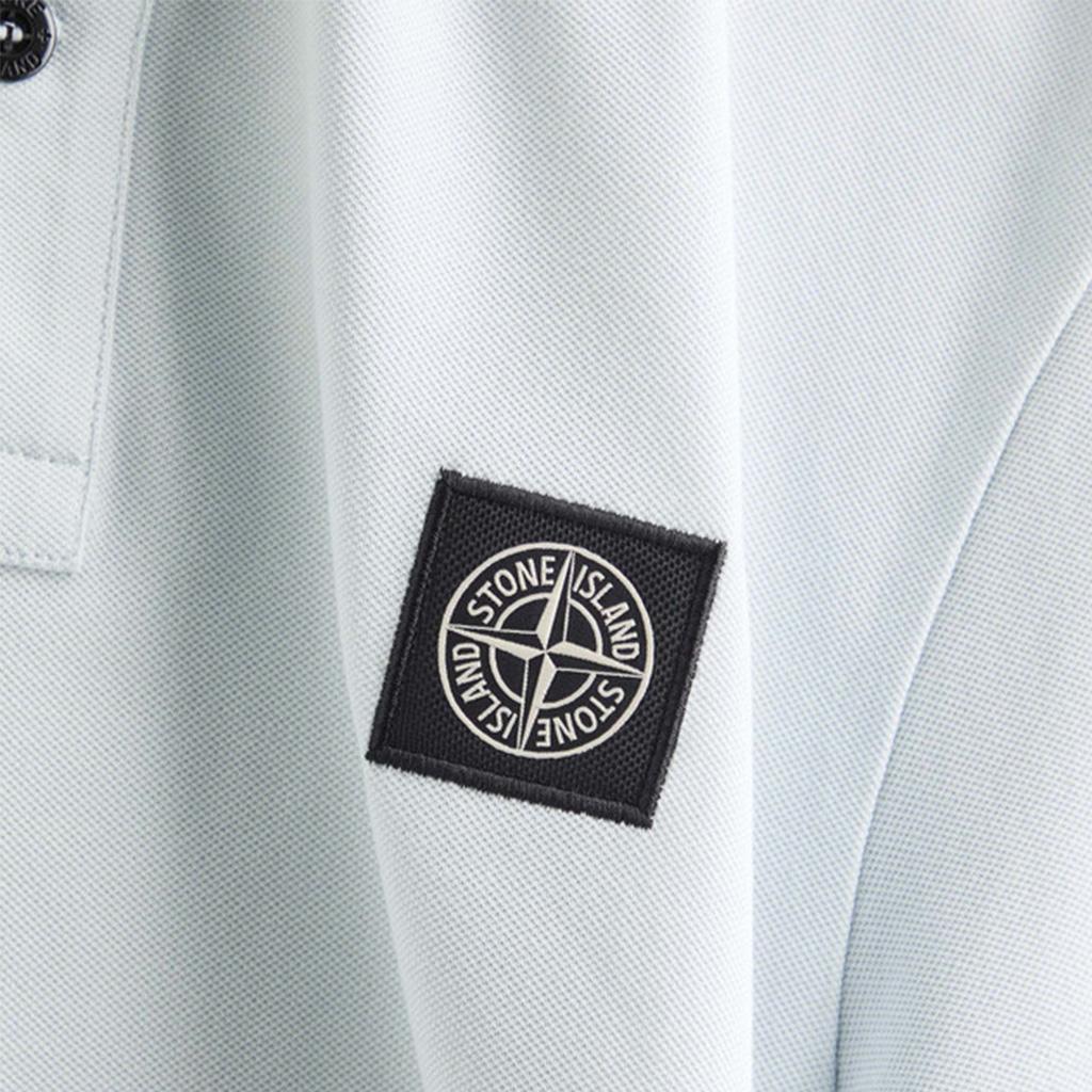 Stone Island Organic Cotton Piqué Short Sleeve PoloT-ShirtsStone IslandDPUS Designer Outlet0154968704028053819422152Sky BlueSStone Island Organic Cotton Piqué Short Sleeve Polo