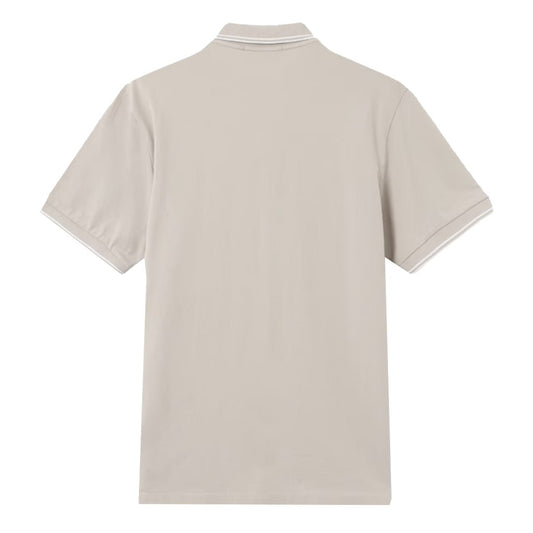 [Stone Island] Organic Cotton Piqué Short Sleeve PoloT-ShirtsStone IslandDPUS Designer OutletPearl GreyS[Stone Island] Organic Cotton Piqué Short Sleeve Polo