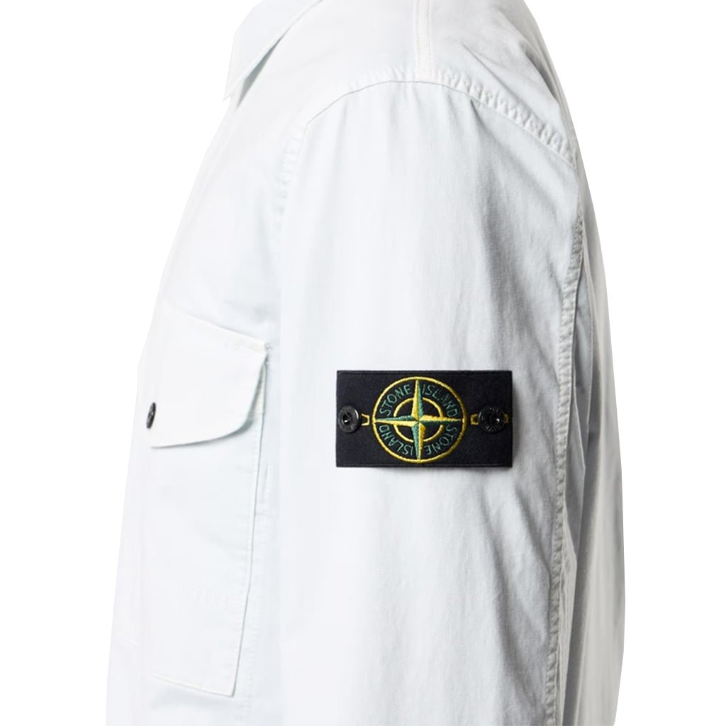 Stone Island Organic Cotton Stretch Broken Twill, Garment Dyed 'Old' Effect ShirtsStone IslandDPUS Designer Outlet8053819151533Sky BlueSStone Island Organic Cotton Stretch Broken Twill, Garment Dyed 'Old' Effect Shirts