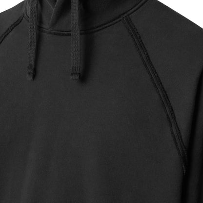 Stone Island Oversized Raglan Sleeve Hooded Sweatshirt in Black