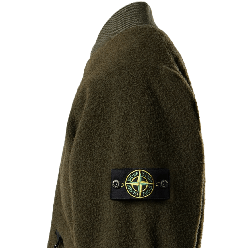 Stone Island Panno Ratinato Bomber Jacket in Military GreenCoats & JacketsStone IslandDPUS Designer Outlet8053813439699SStone Island Panno Ratinato Bomber Jacket in Military Green