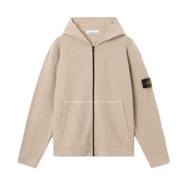 Stone Island Plush Stitch Cotton Nylon Zipped Hooded KnitHoodies & Zip-UpsStone IslandDPUS Designer OutletL1S155100050-S01B0-V009A-S8053819402703DesertSStone Island Plush Stitch Cotton Nylon Zipped Hooded Knit