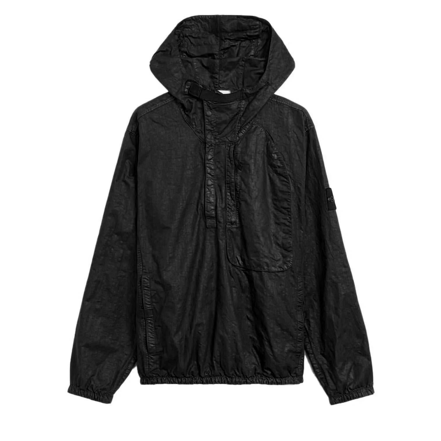 Stone Island Pullover Overshirt in BlackStone IslandDPUS Designer Outlet8053813001056MStone Island Pullover Overshirt in Black