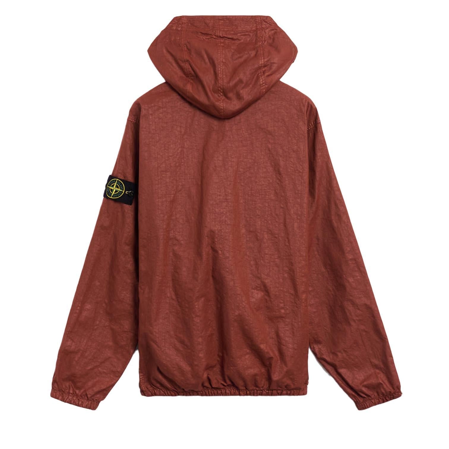 Stone Island Pullover Overshirt Rain Jacket in Burnt OrangeCoats & JacketsStone IslandDPUS Designer Outlet8053813017460MStone Island Pullover Overshirt Rain Jacket in Burnt Orange