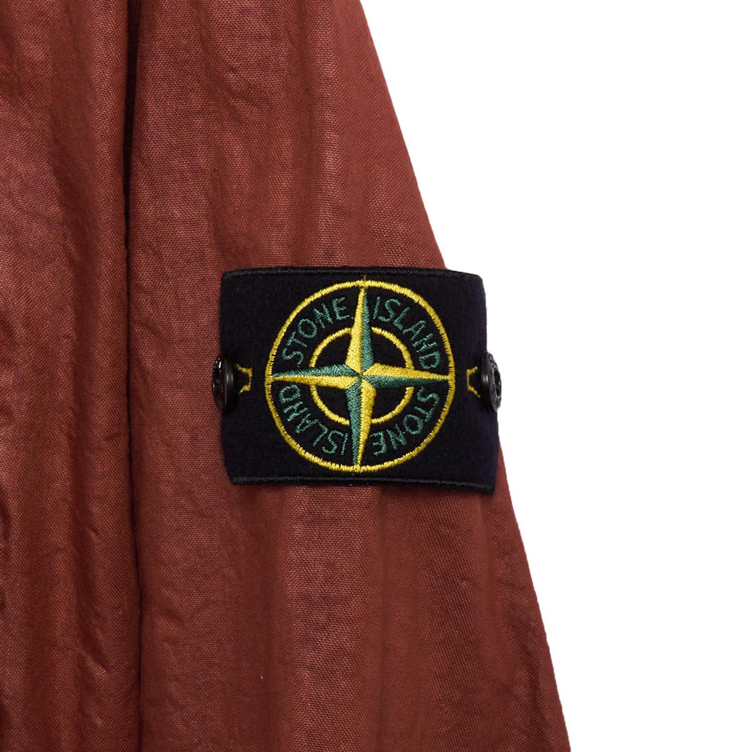 Stone Island Pullover Overshirt Rain Jacket in Burnt OrangeCoats & JacketsStone IslandDPUS Designer Outlet8053813017460MStone Island Pullover Overshirt Rain Jacket in Burnt Orange