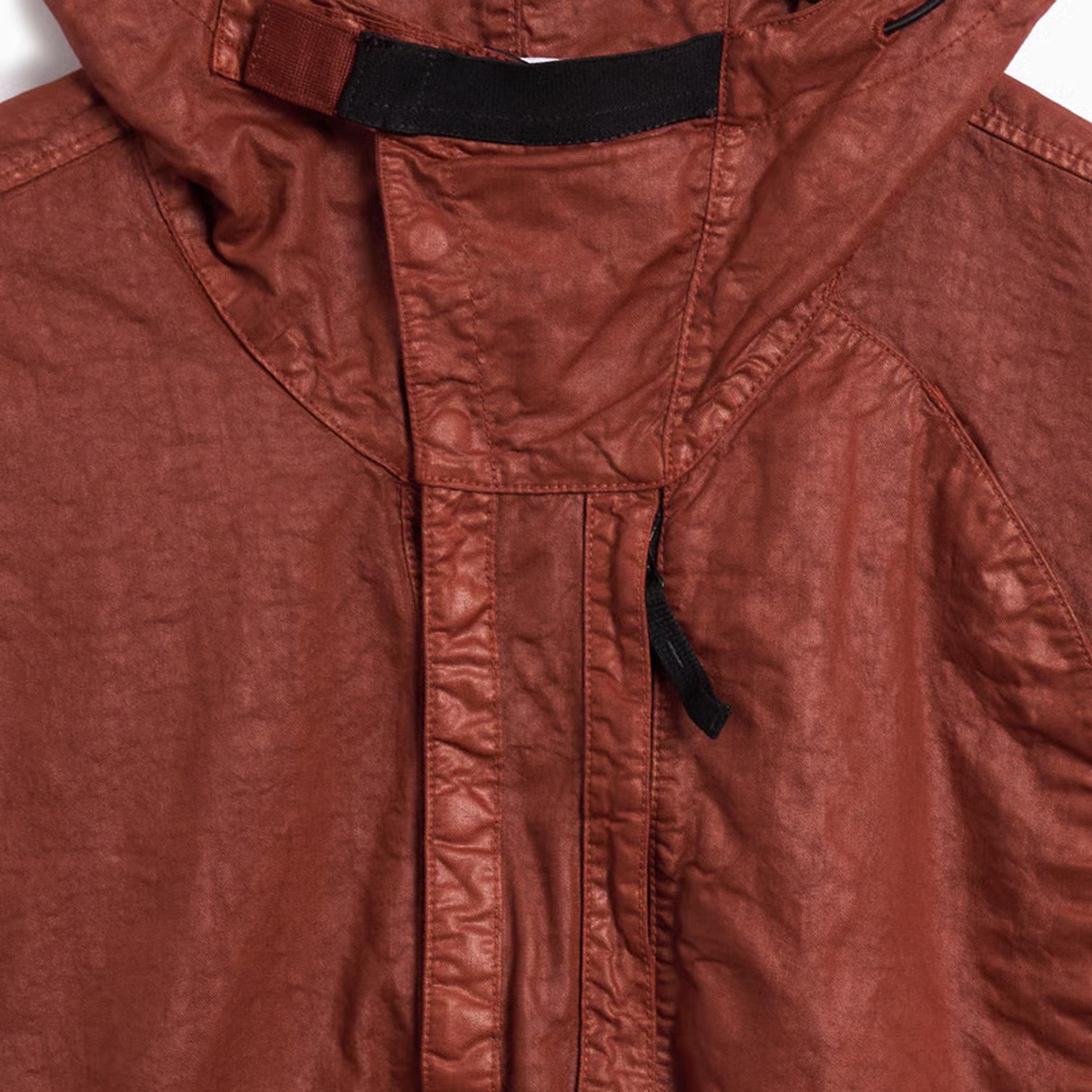 Stone Island Pullover Overshirt Rain Jacket in Burnt OrangeCoats & JacketsStone IslandDPUS Designer Outlet8053813017460MStone Island Pullover Overshirt Rain Jacket in Burnt Orange