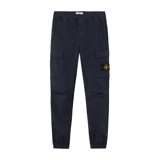 Stone Island Regular Tapered Cargo Trousers with Elasticated Cuffs in NavyTrousersStone IslandDPUS Designer Outlet805381346134830Stone Island Regular Tapered Cargo Trousers with Elasticated Cuffs in Navy