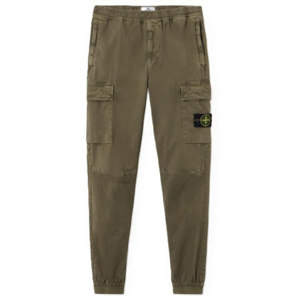 Stone Island Regular Tapered "Old" Effect Cargo Trousers with Elasticated Cuffs in Military GreenTrousersStone IslandDPUS Designer Outlet805381344066430Stone Island Regular Tapered "Old" Effect Cargo Trousers with Elasticated Cuffs in Military Green