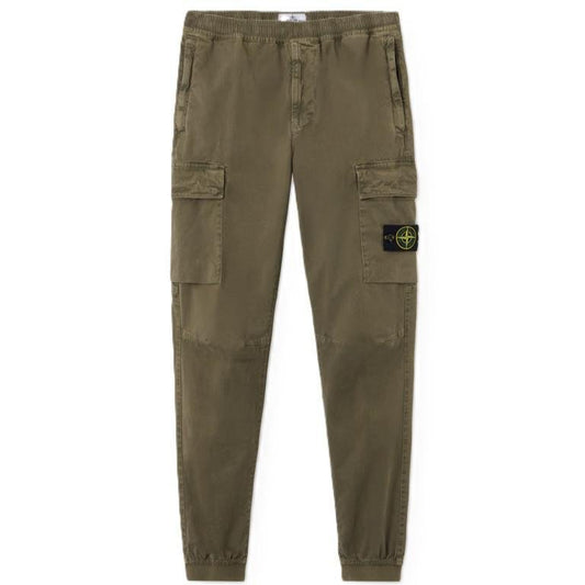 Stone Island Regular Tapered "Old" Effect Cargo Trousers with Elasticated Cuffs in Military GreenTrousersStone IslandDPUS Designer Outlet805381344066430Stone Island Regular Tapered "Old" Effect Cargo Trousers with Elasticated Cuffs in Military Green
