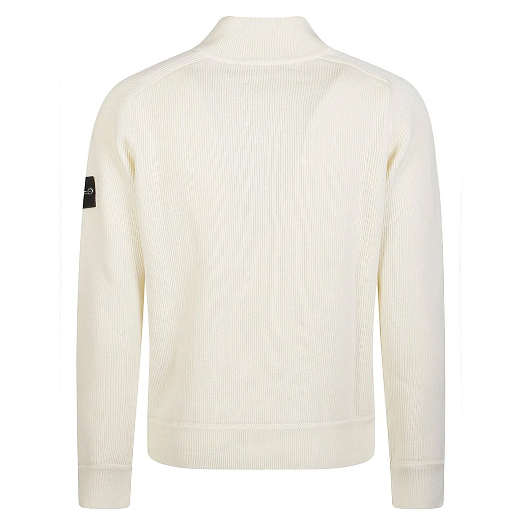 Stone Island Ribbed Soft Cotton Half - Zip JumperKnitwearStone IslandDPUS Designer OutletIvorySStone Island Ribbed Soft Cotton Half - Zip Jumper