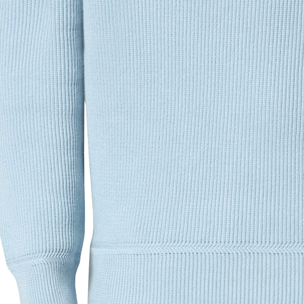 Stone Island Ribbed Soft Cotton Half - Zip JumperKnitwearStone IslandDPUS Designer OutletSky BlueSStone Island Ribbed Soft Cotton Half - Zip Jumper