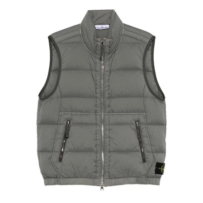 Stone Island Seamless Tunnel Nylon Down-TC Vest in Cement