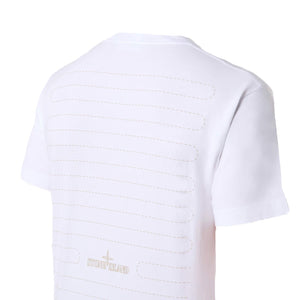 Stone Island 'Seasonal Quilting One' T-Shirt in WhiteT-ShirtsStone IslandDPUSSStone Island 'Seasonal Quilting One' T-Shirt in White