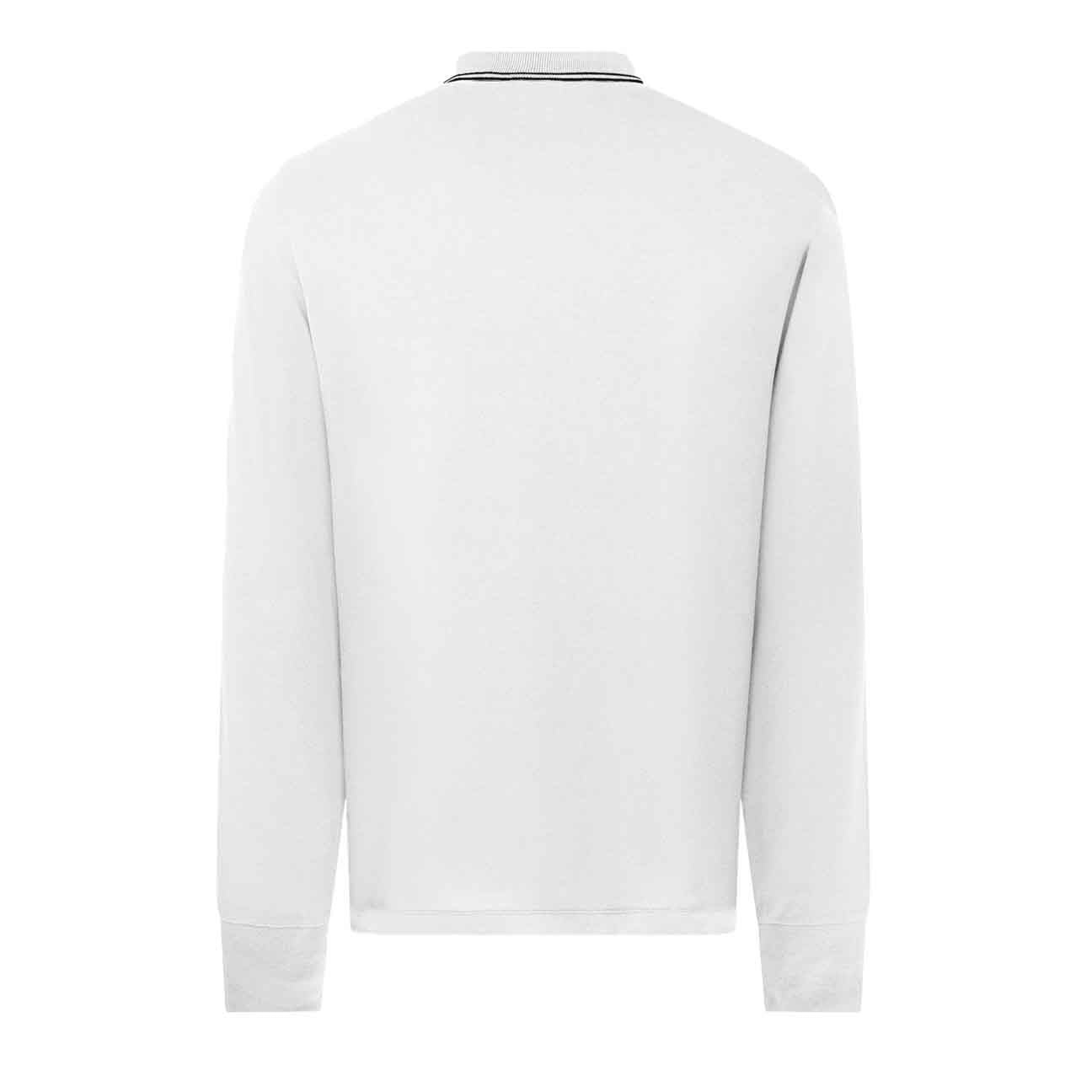 Stone island long sleeve polo white online