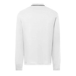 Stone Island Slim Fit Polo Long Sleeve Shirt in WhitePolosStone IslandDPUSSStone Island Slim Fit Polo Long Sleeve Shirt in White