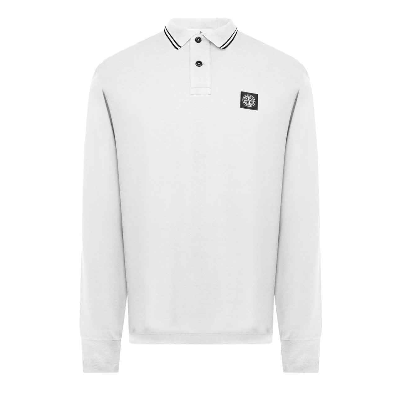 Stone island long sleeve t shirt white deals