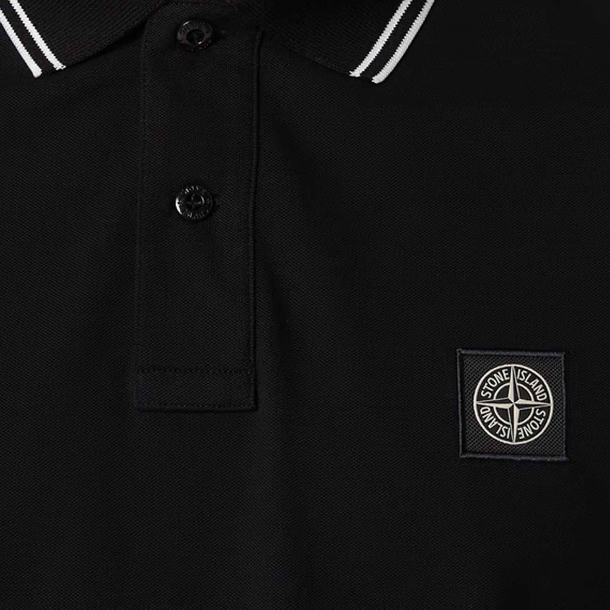 Stone Island Slim Fit Polo Shirt in BlackPolosStone IslandDPUS8056246109115SStone Island Slim Fit Polo Shirt in Black